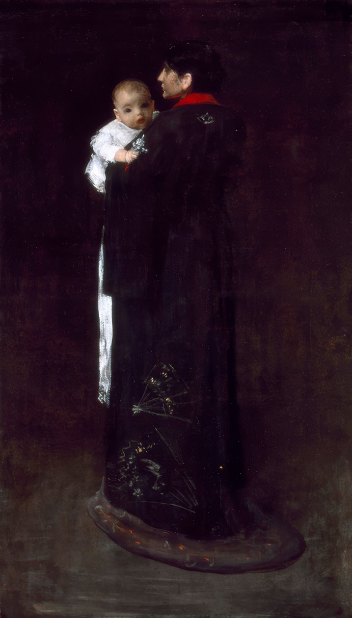 Anya és gyermek alkotó: William Merritt Chase
