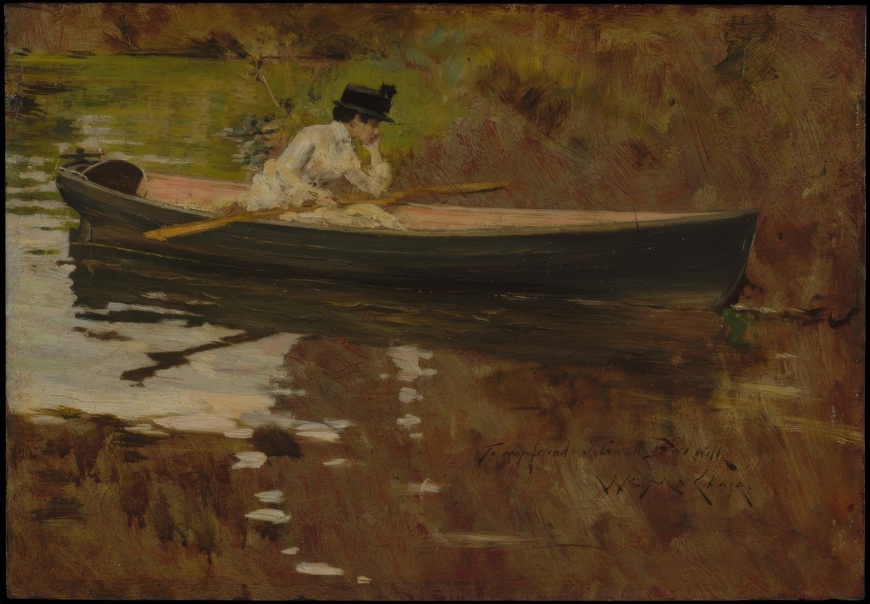 Mrs. Chase a Prospect Parkban alkotó: William Merritt Chase