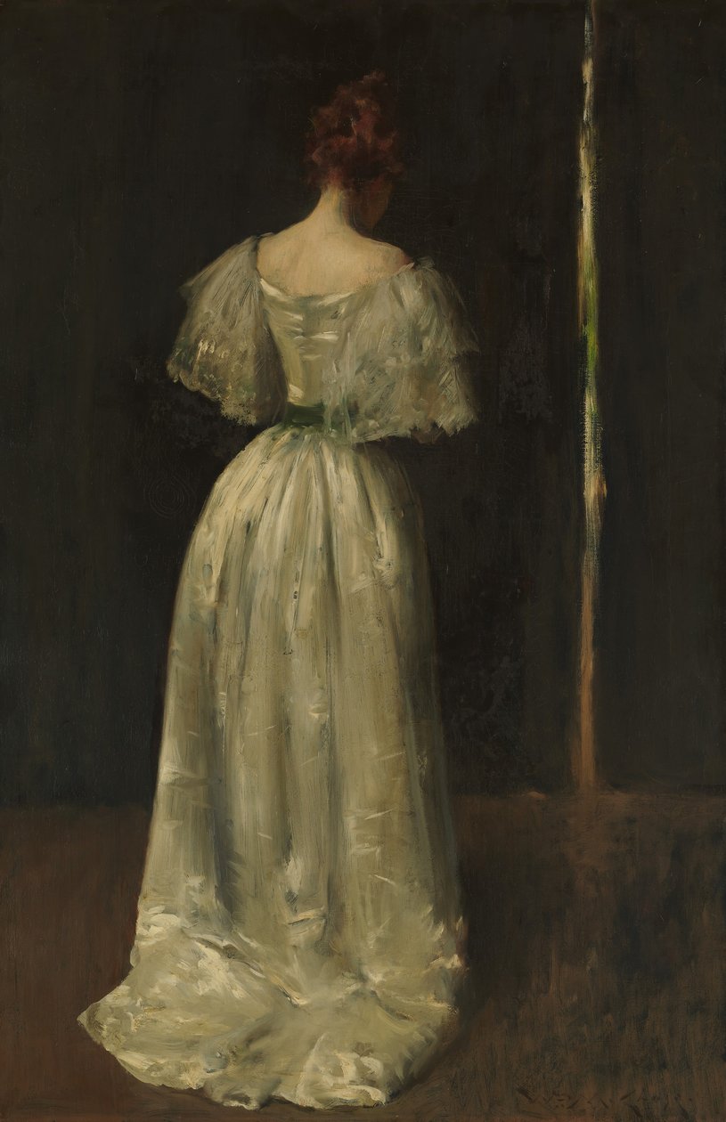 Tizenhetedik századi hölgy, kb. 1895. alkotó: William Merritt Chase