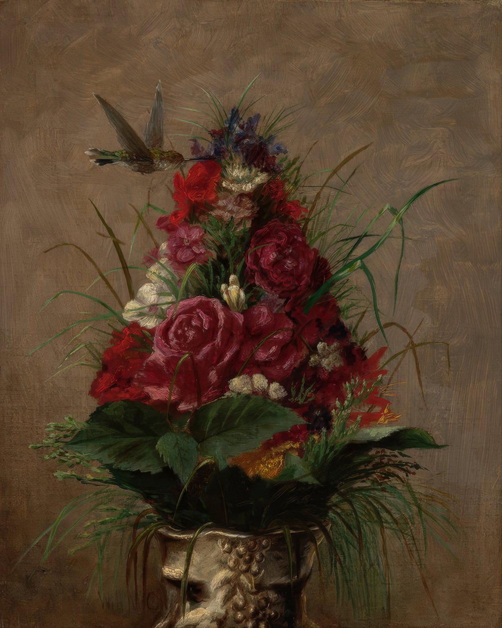 Csendélet kolibrival alkotó: William Merritt Chase