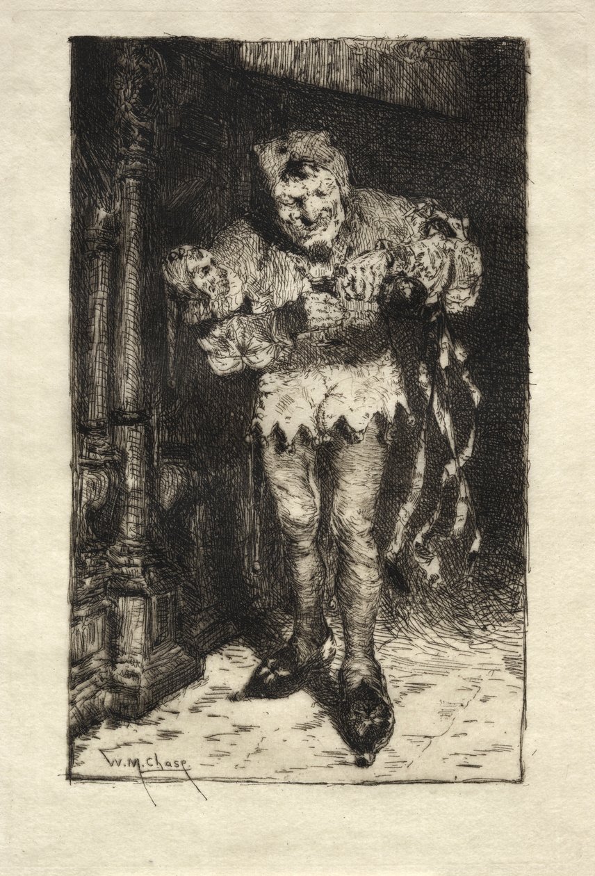 A Jester c. 1890. alkotó: William Merritt Chase