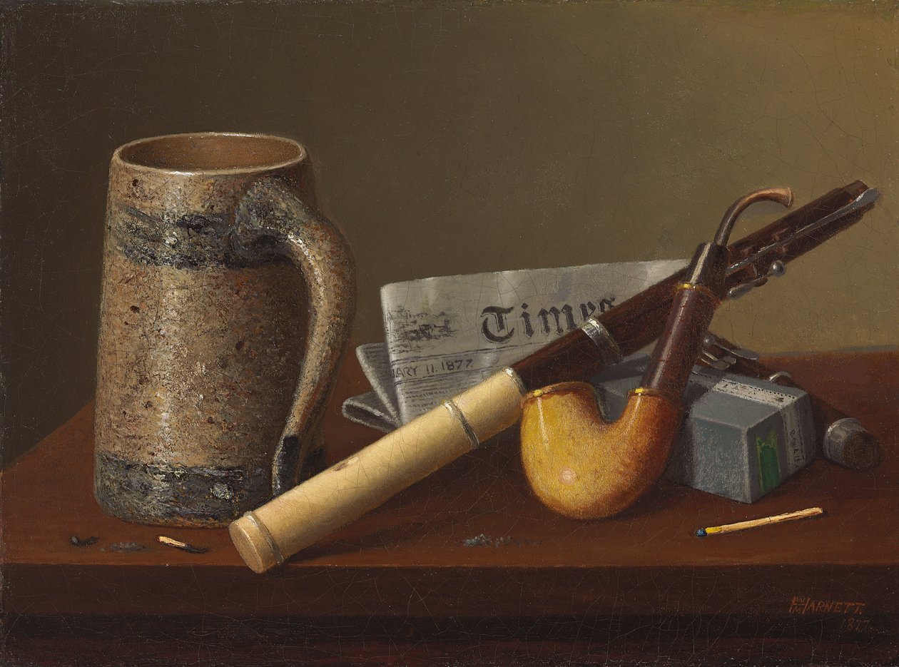 Fuvola és idők, 1877 alkotó: William Michael Harnett