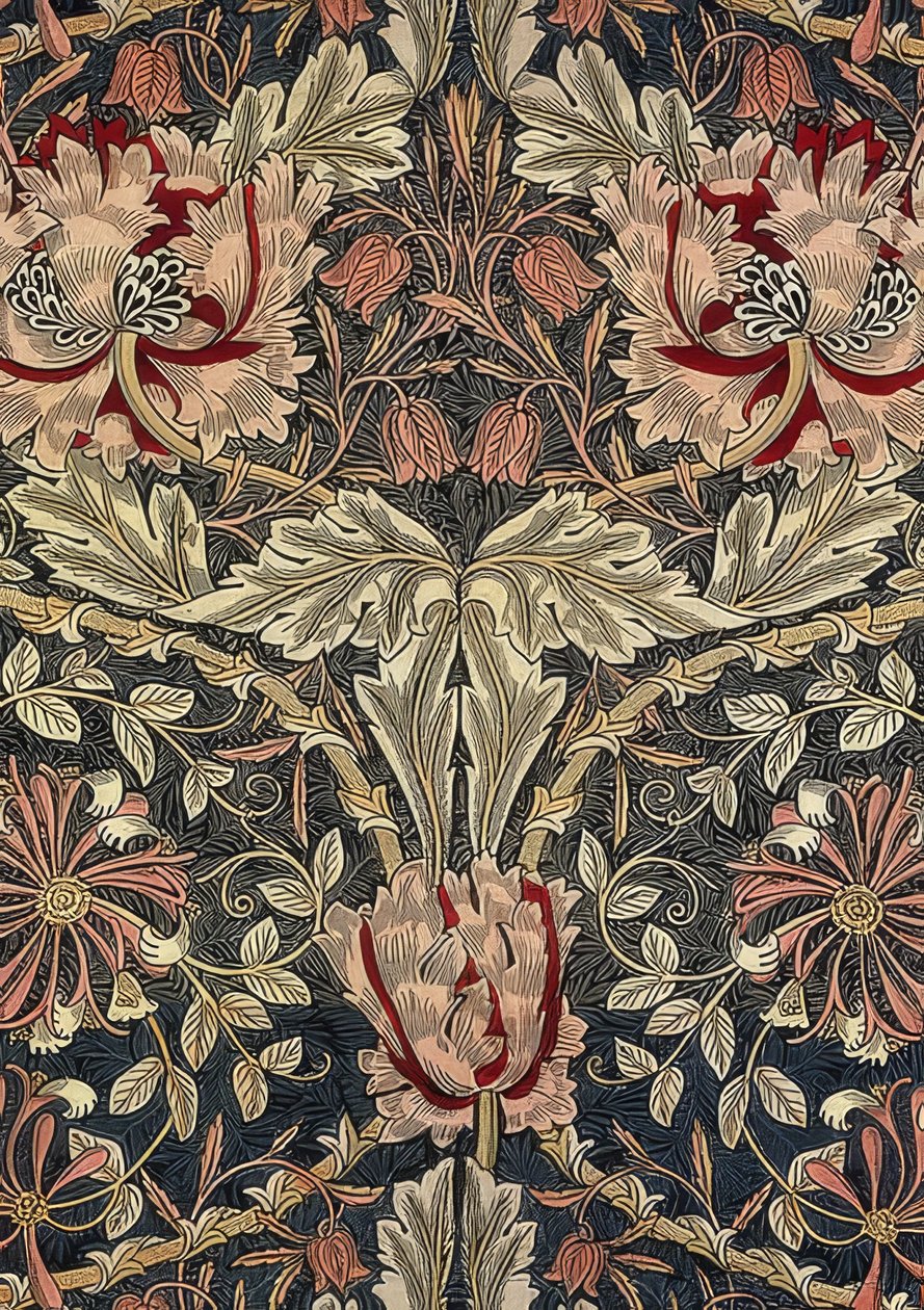 Dekorációs szövet. 1876-90 alkotó: William Morris