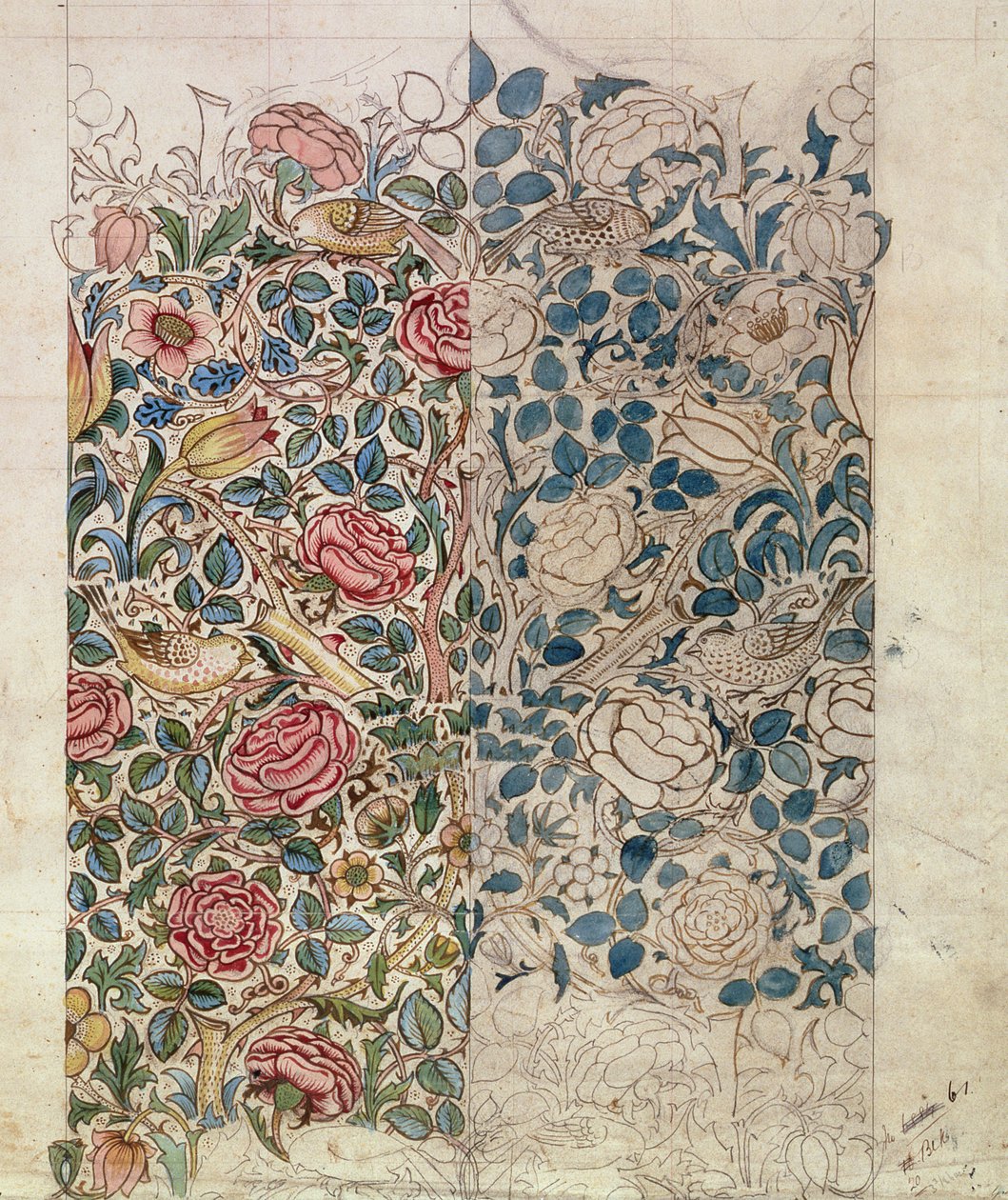 "Rózsa" tapéta design alkotó: William Morris
