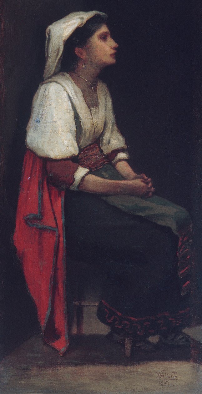 Olasz lány alkotó: William Morris Hunt