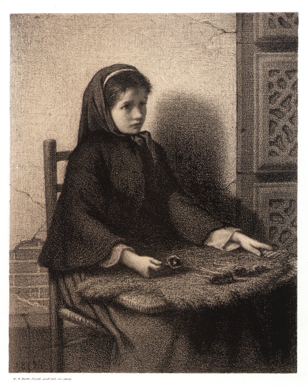 Violet Girl alkotó: William Morris Hunt