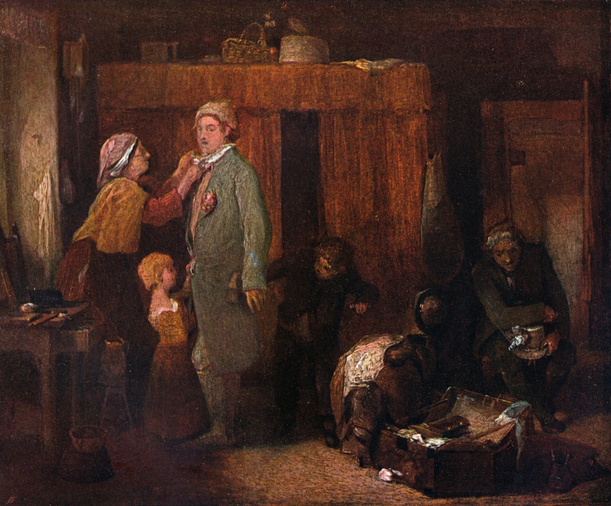 Az esküvő napja, 1845, 1904 alkotó: William Mulready