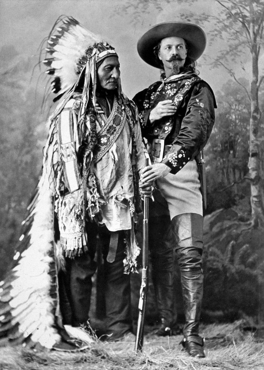 Sitting Bull and Buffalo Bill 1886-ban. alkotó: William Notman