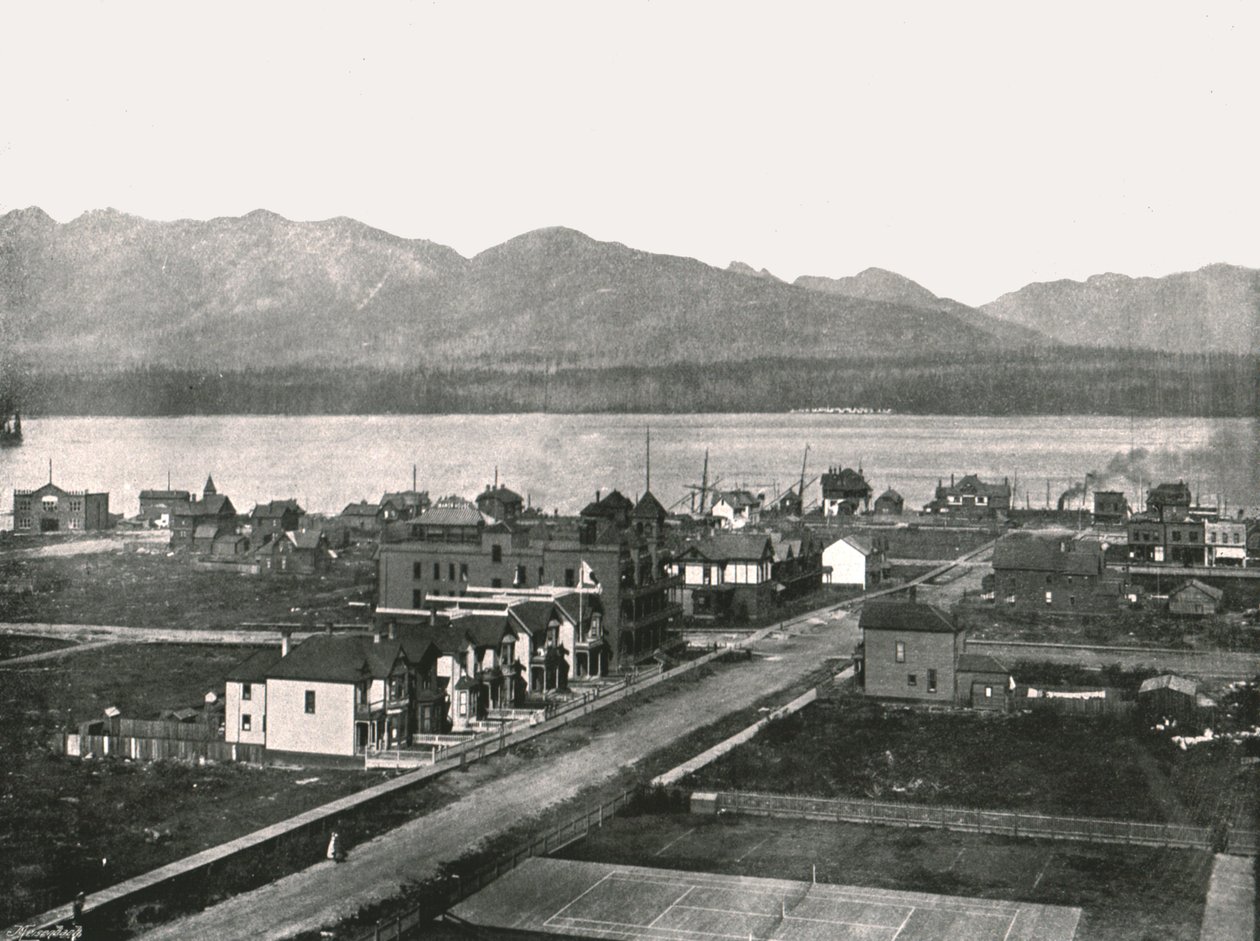 A kikötő, Vancouver, Kanada, 1895. alkotó: William Notman and Son