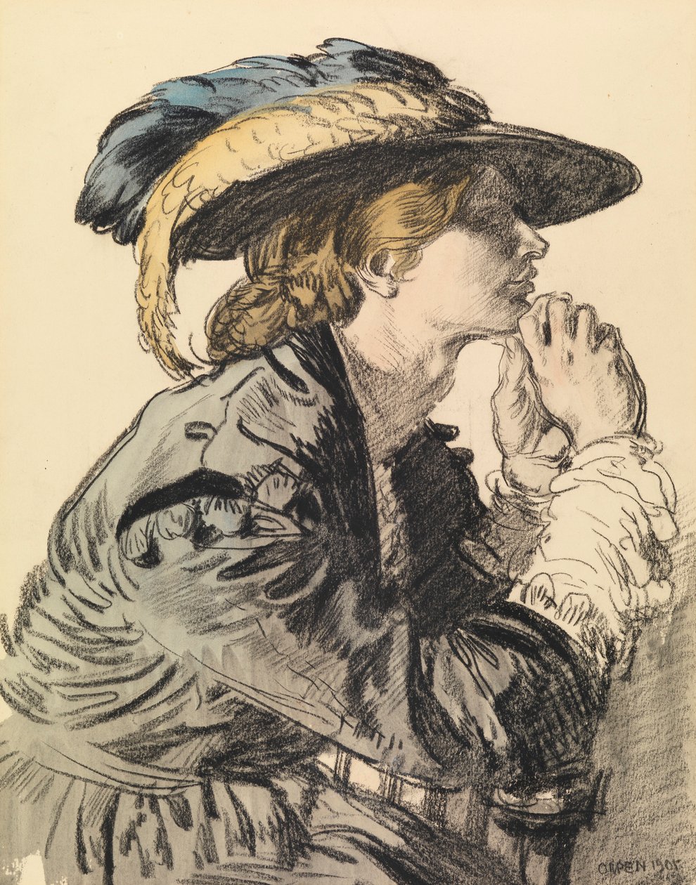 Egy hölgy portréja alkotó: William Orpen