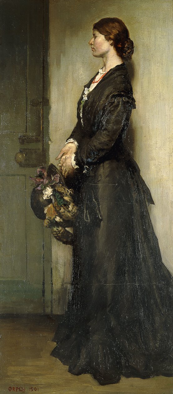 A fekete ruhás hölgy, 1901 alkotó: William Orpen