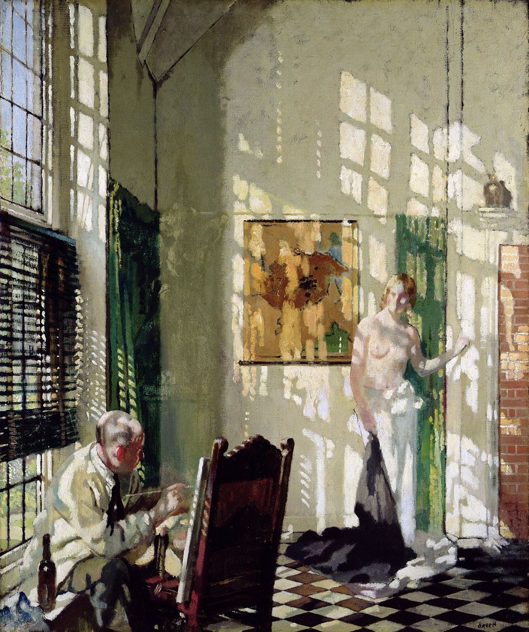 A stúdió (olaj, vászon) alkotó: William Orpen