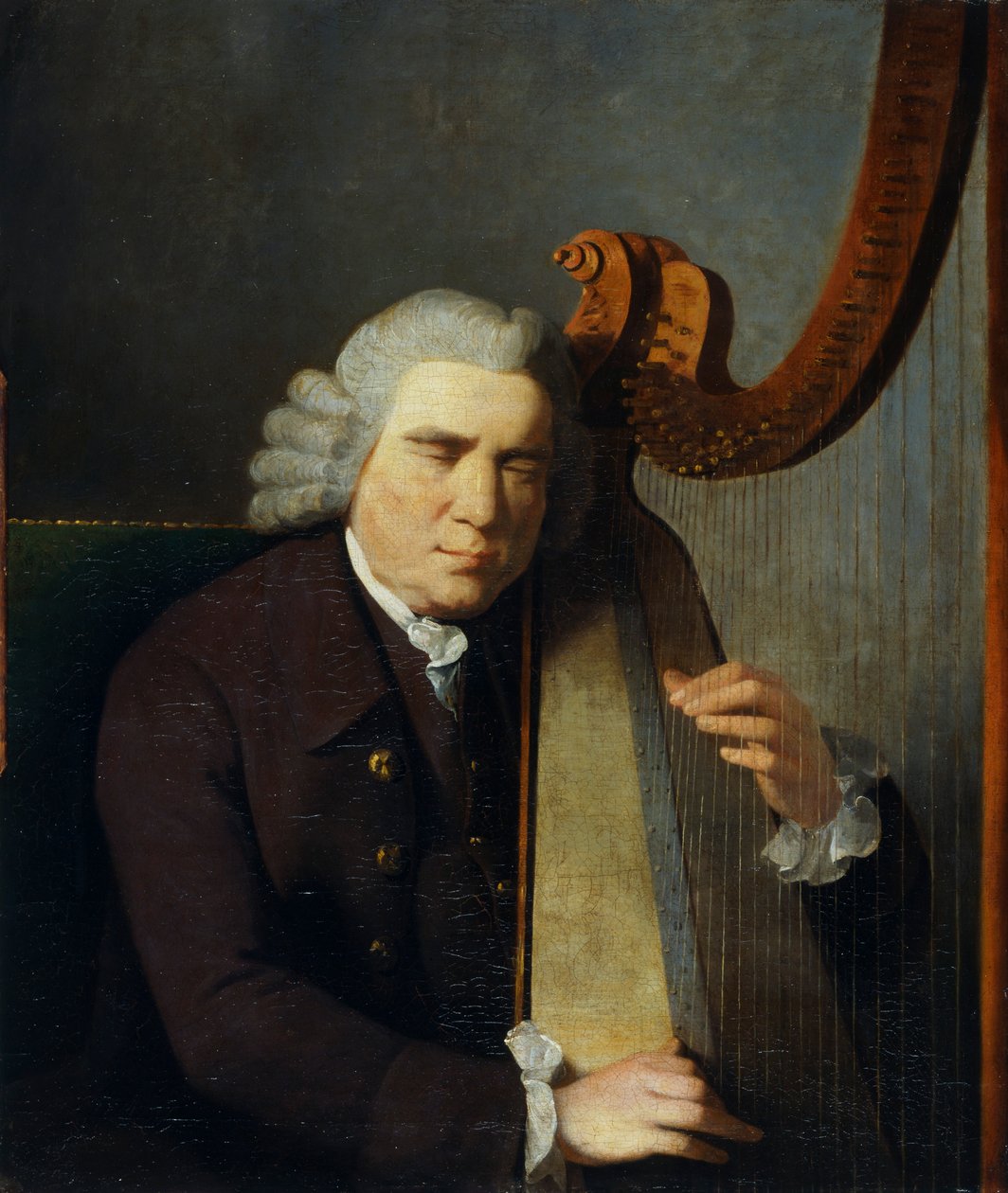 "The Blind Harpist, John Parry", 1710-1782, 1775-91 alkotó: William Parry