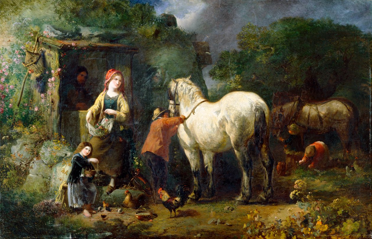 "A régi Carthorse", 1861 alkotó: William Perry
