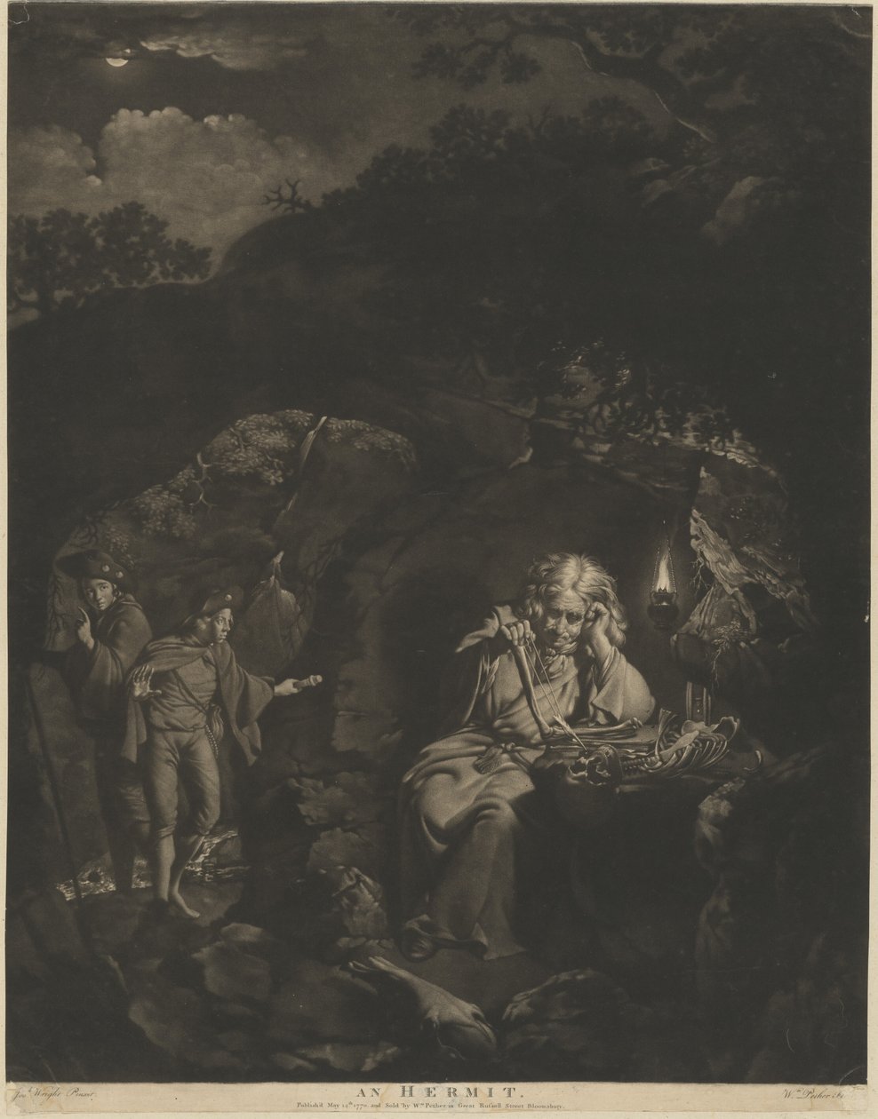 Egy remete alkotó: William Pether after Joseph Wright