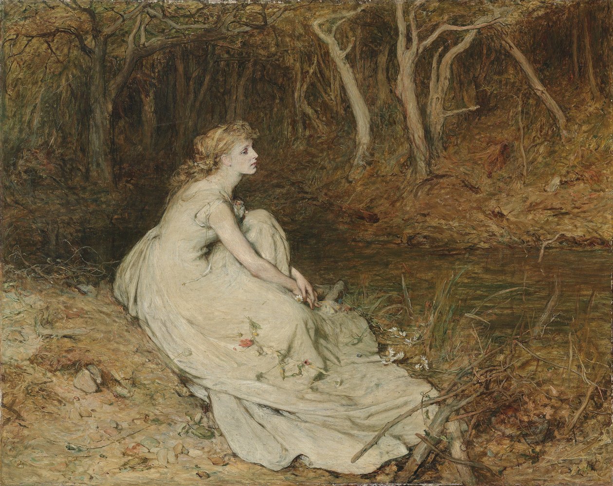 Ophelia, 1874 körül (olaj, vászon) alkotó: William Quiller Orchardson