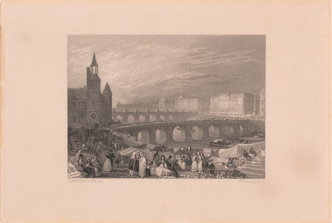 Virágjárás és Pont-au-Change alkotó: William Radclyffe