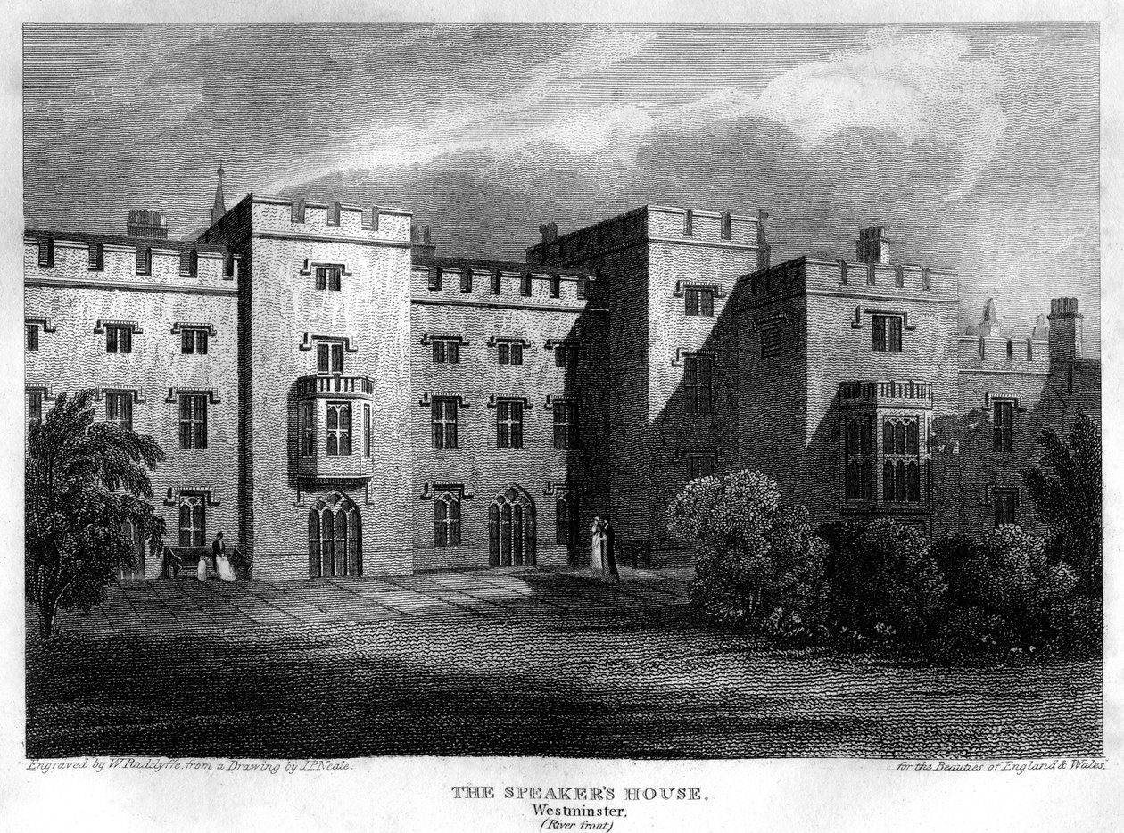 The Speakers House, Westminster, London, 1815. alkotó: William Radclyffe