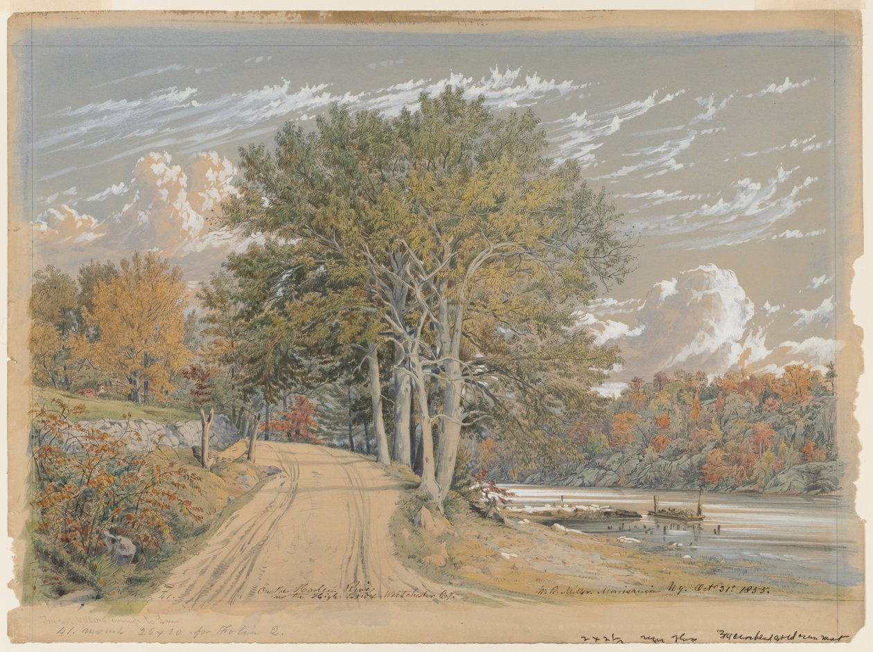 A Harlem folyón, 1855. alkotó: William Rickarby Miller