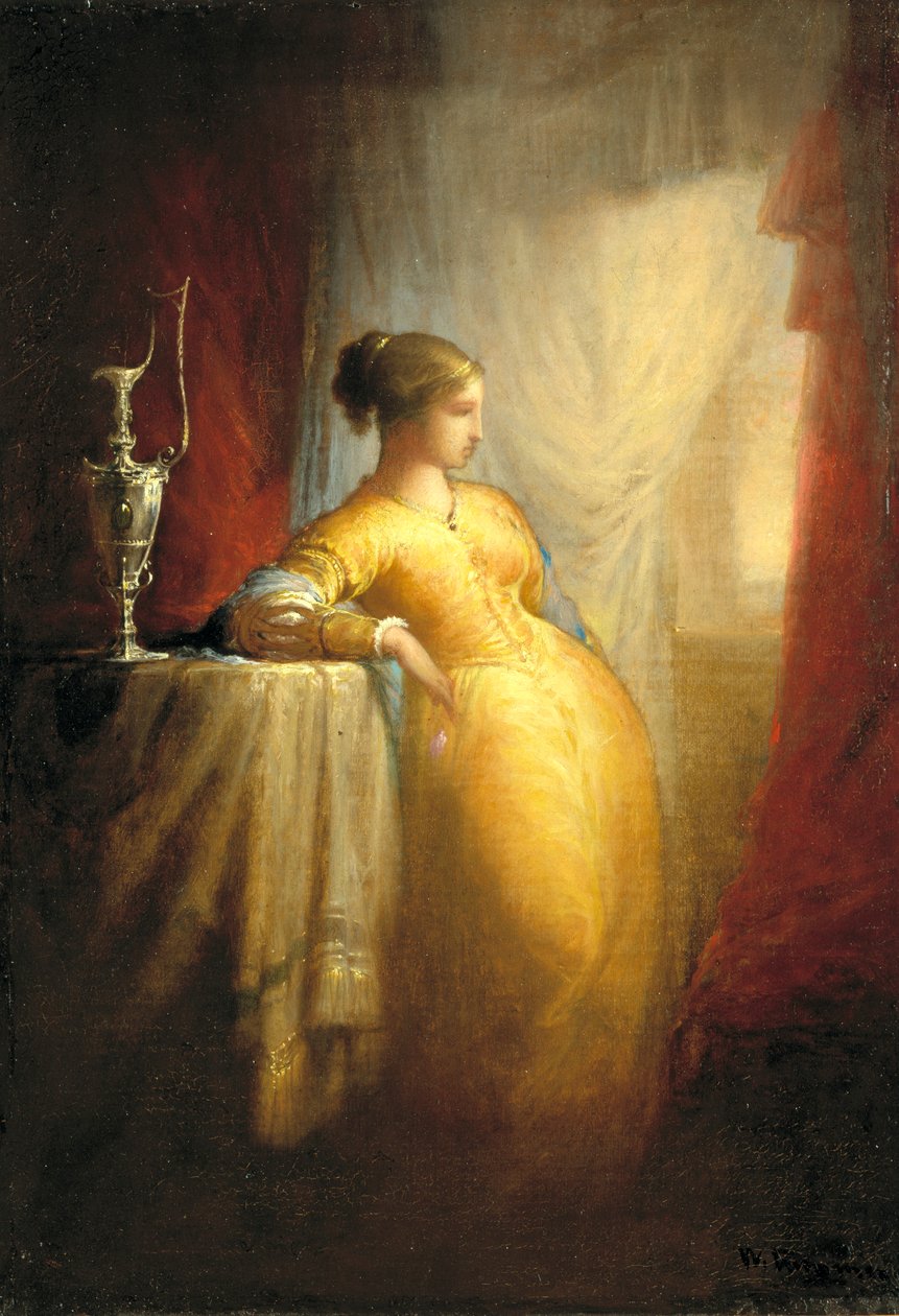 Az ablaknál kb. 1870. alkotó: William Rimmer