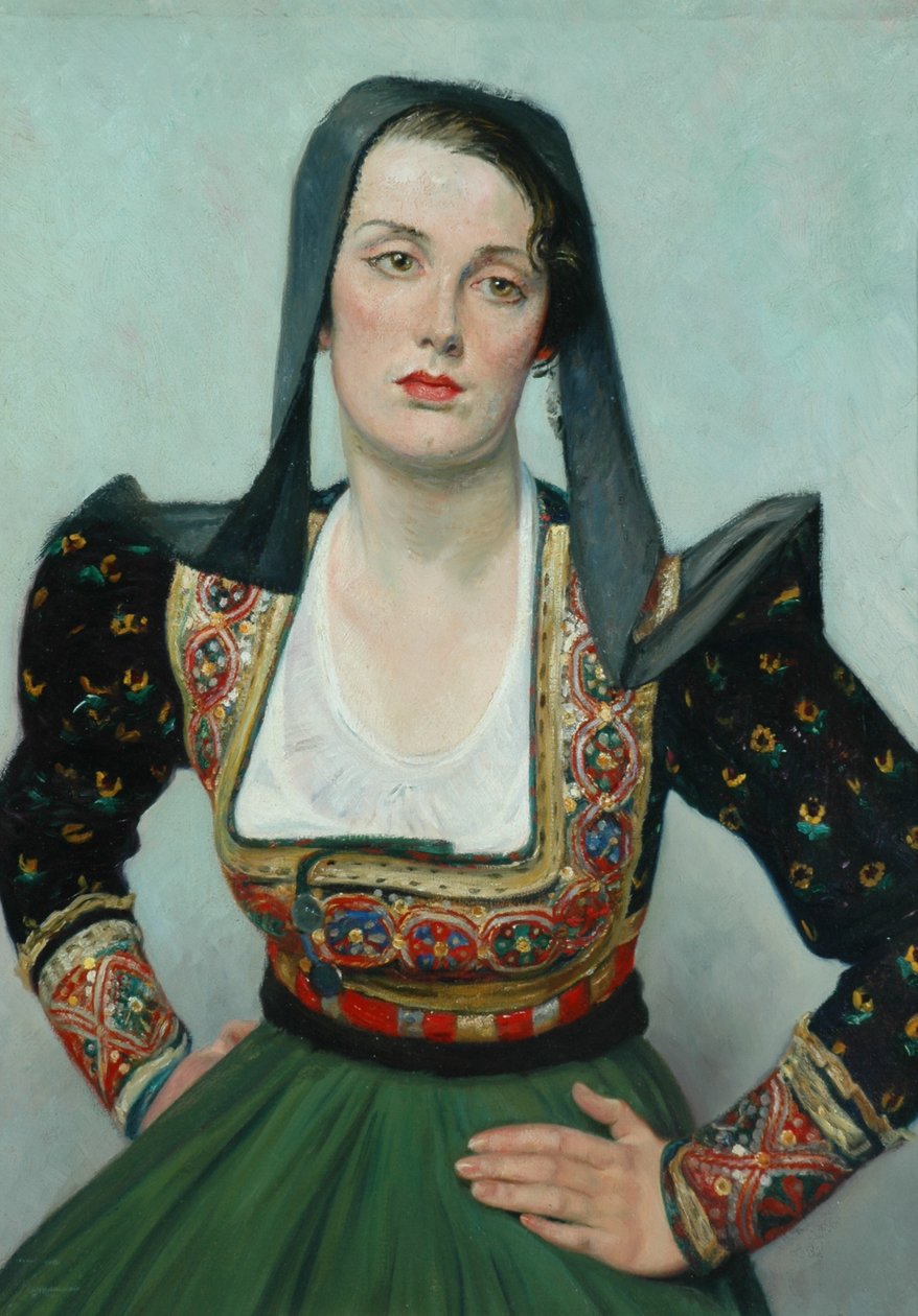 Miss Grant (olaj, vászon) alkotó: William Rothenstein
