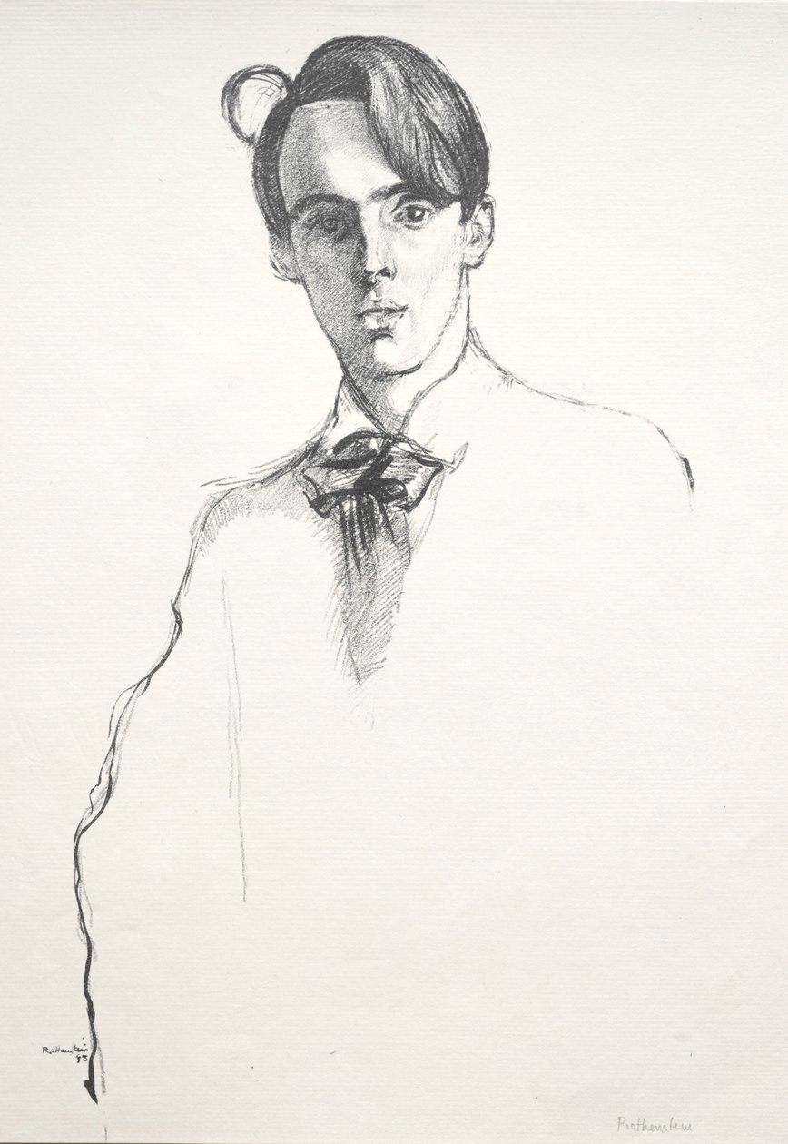 William Butler Yeats, 1898. alkotó: William Rothenstein