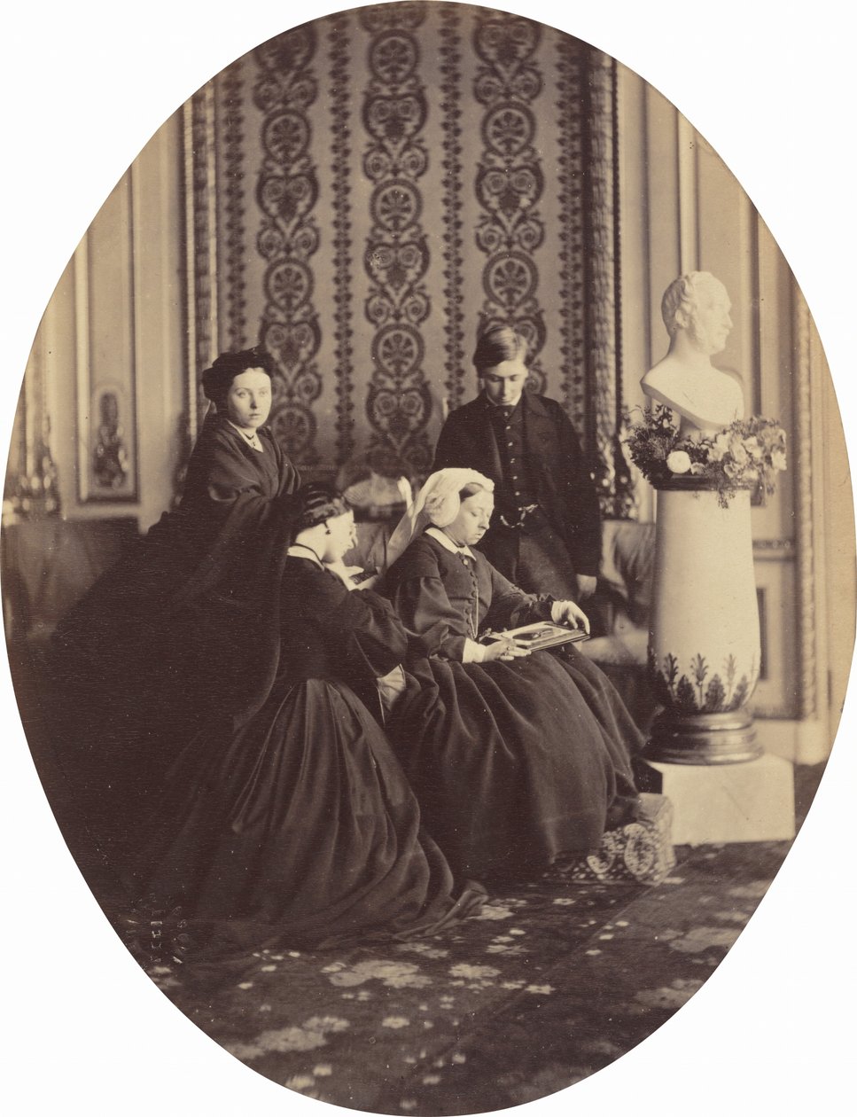 Viktória királynő gyászban, 1862. alkotó: William Samuel Bambridge