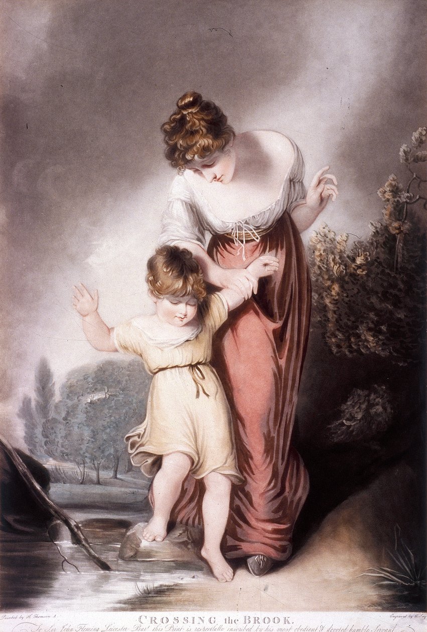 „Crossing the Brook”, c1803 alkotó: William Say