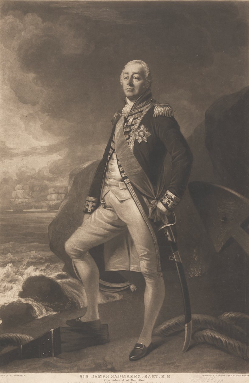 Sir James Saumarez, de Saumarez 1. báró alkotó: William Say