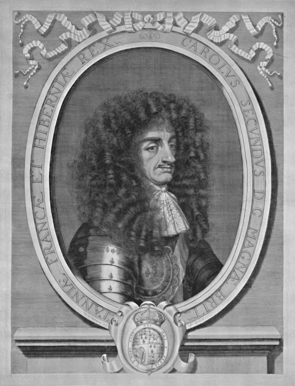 II. Károly portréja, 1660-1685, 1928 alkotó: William Sherwin