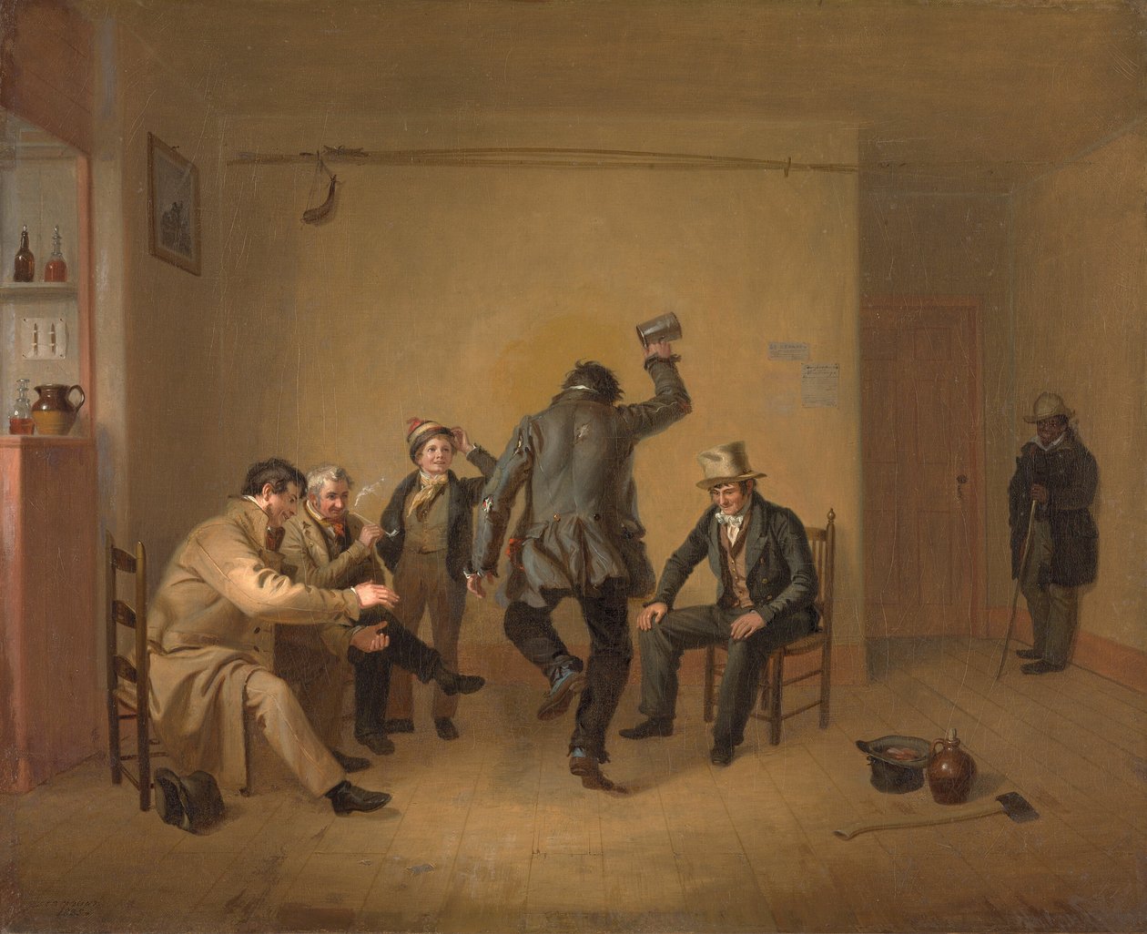 Bár-szoba jelenet, 1835. alkotó: William Sidney Mount