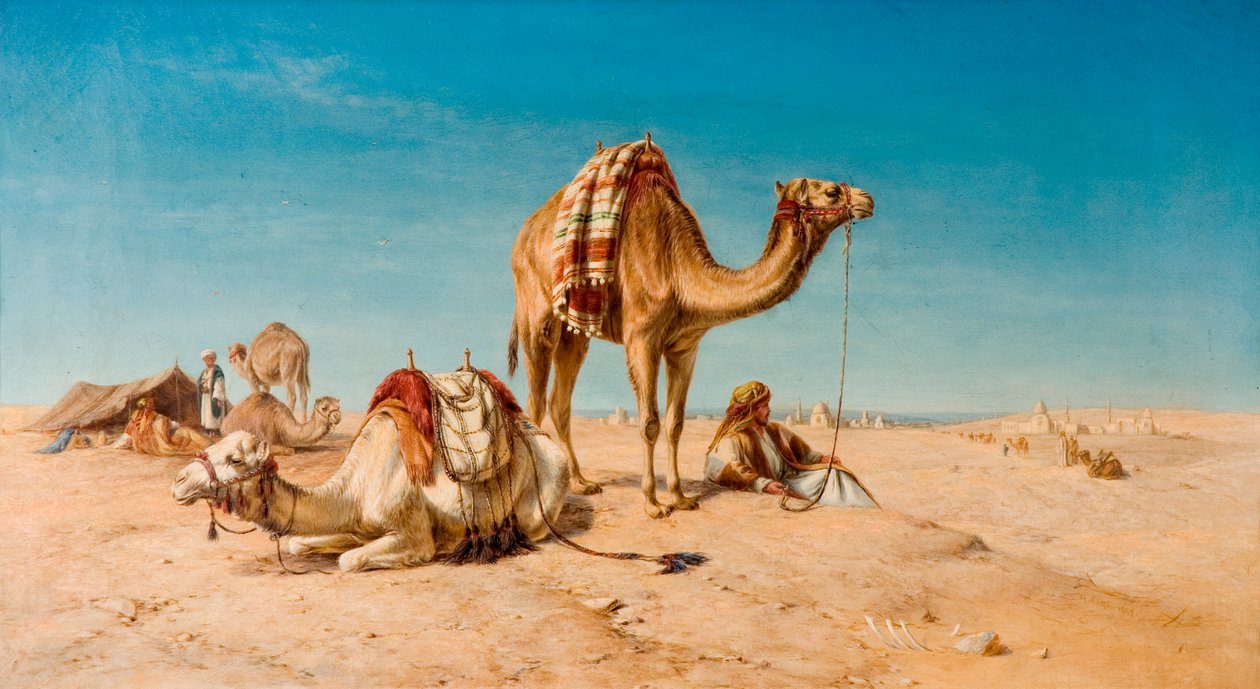 Megállás a sivatagban, 1867 alkotó: William Snr. Luker
