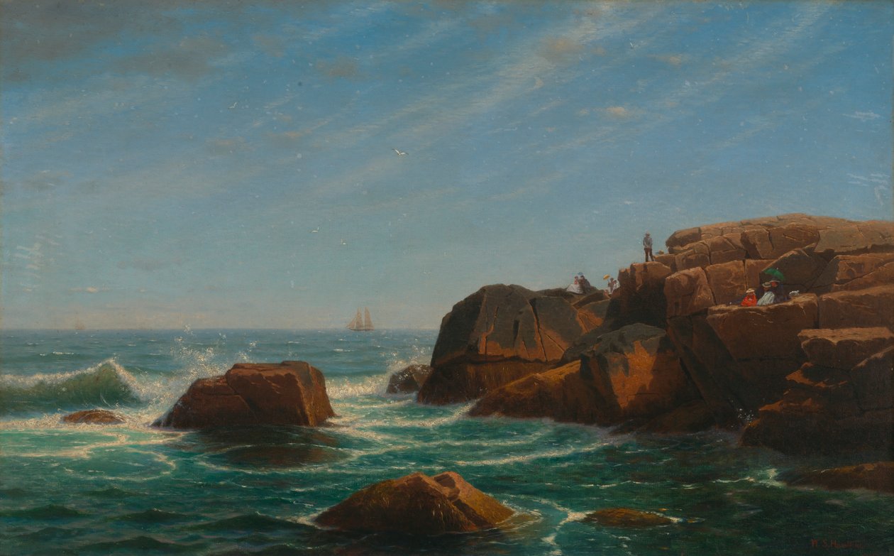 Castle Rock, Nahant, 1865. alkotó: William Stanley Haseltine