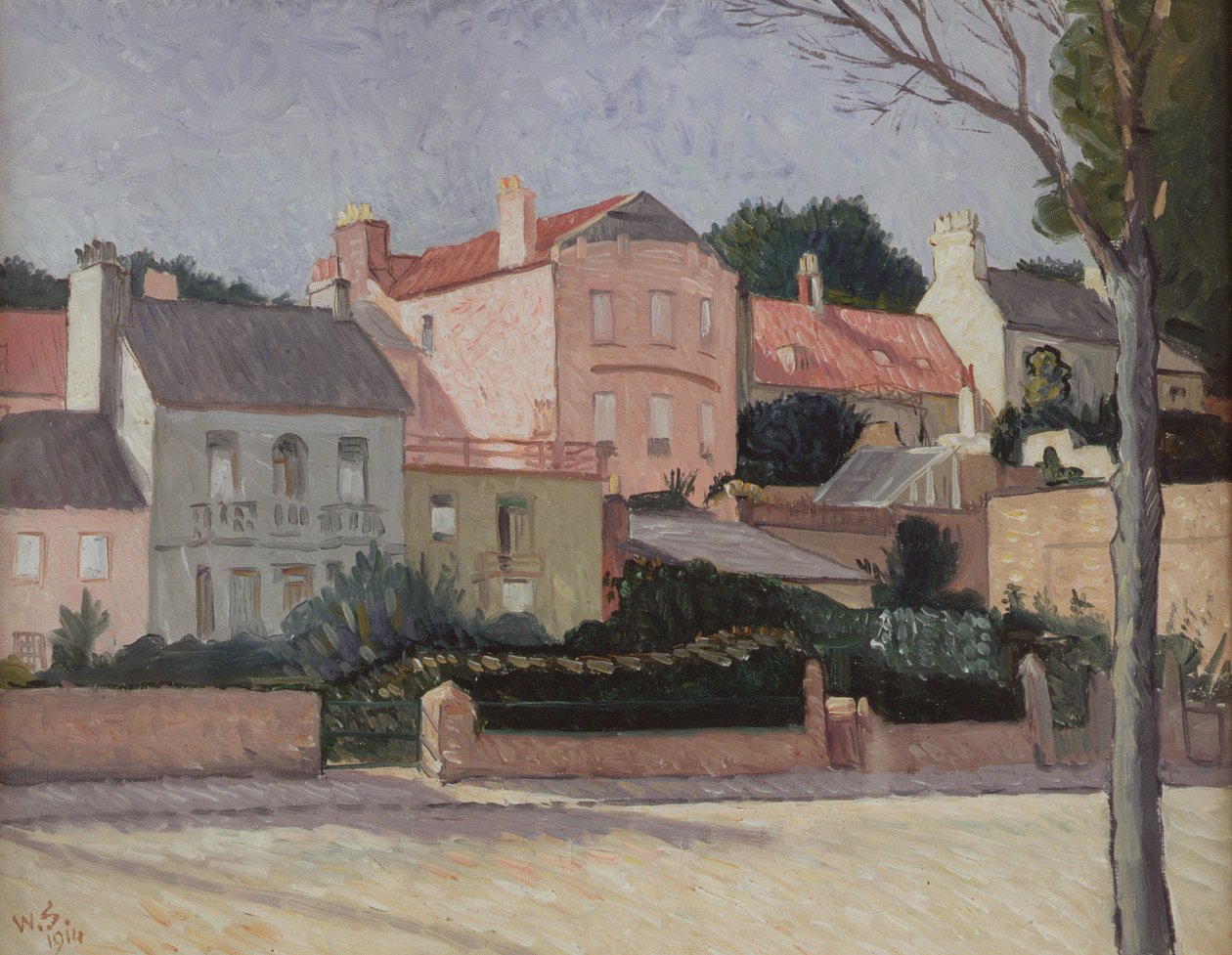 Házak Hampsteadben, 1914 alkotó: William Strang