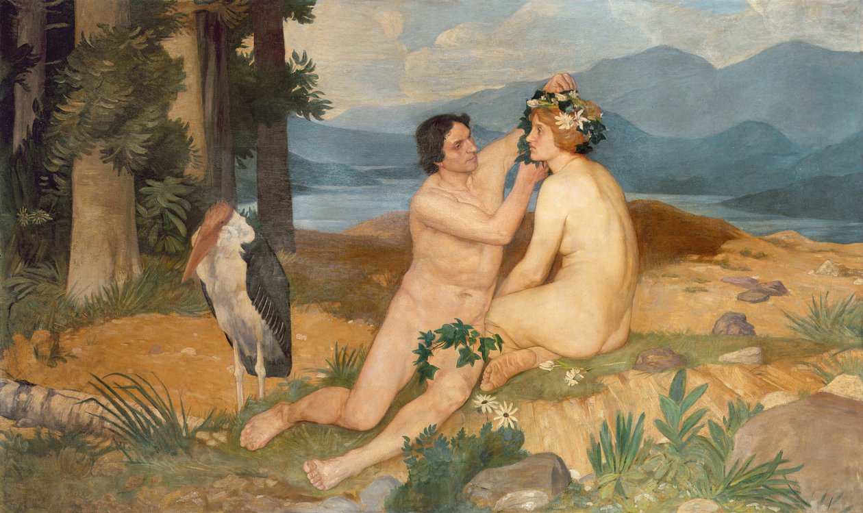 Paradicsom, 1895 körül alkotó: William Strang