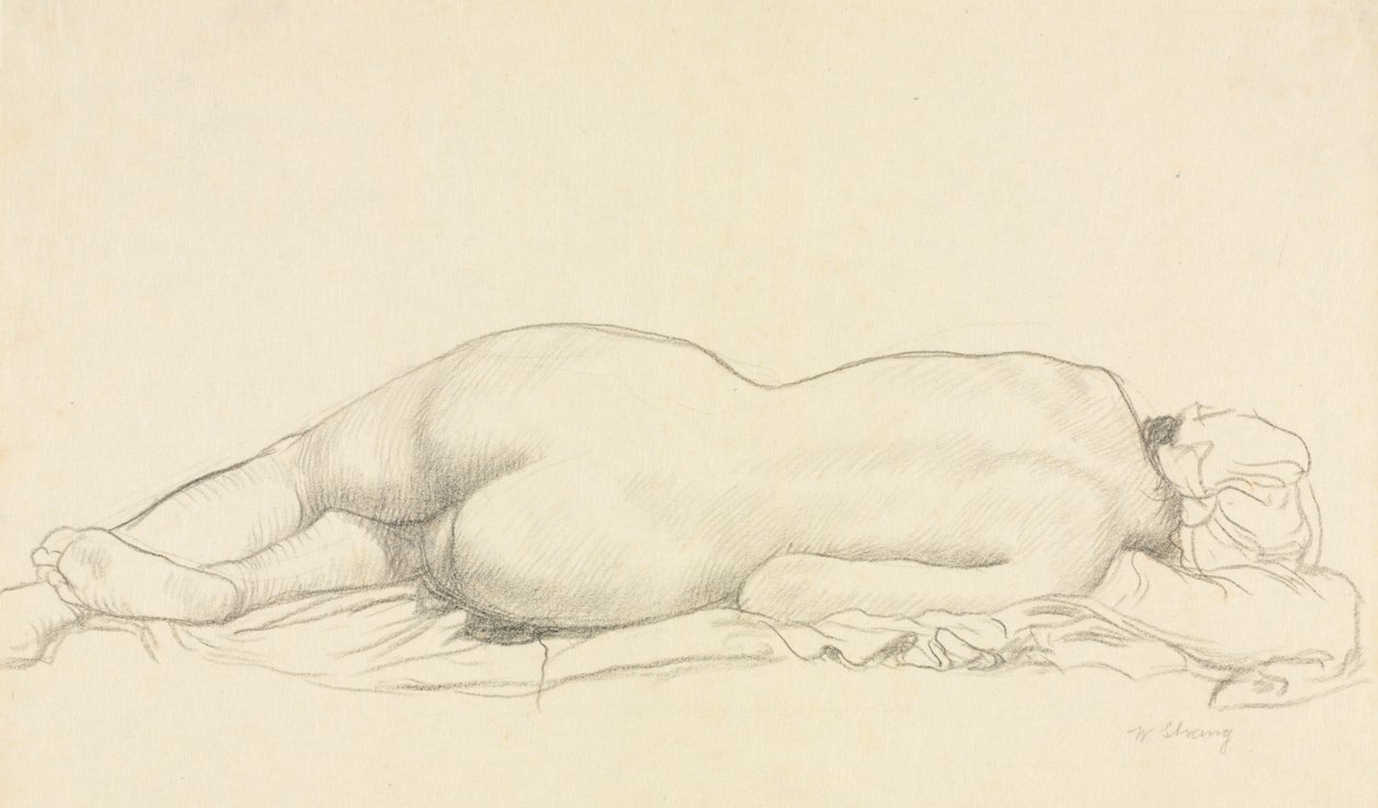 Fekvő akt. alkotó: William Strang