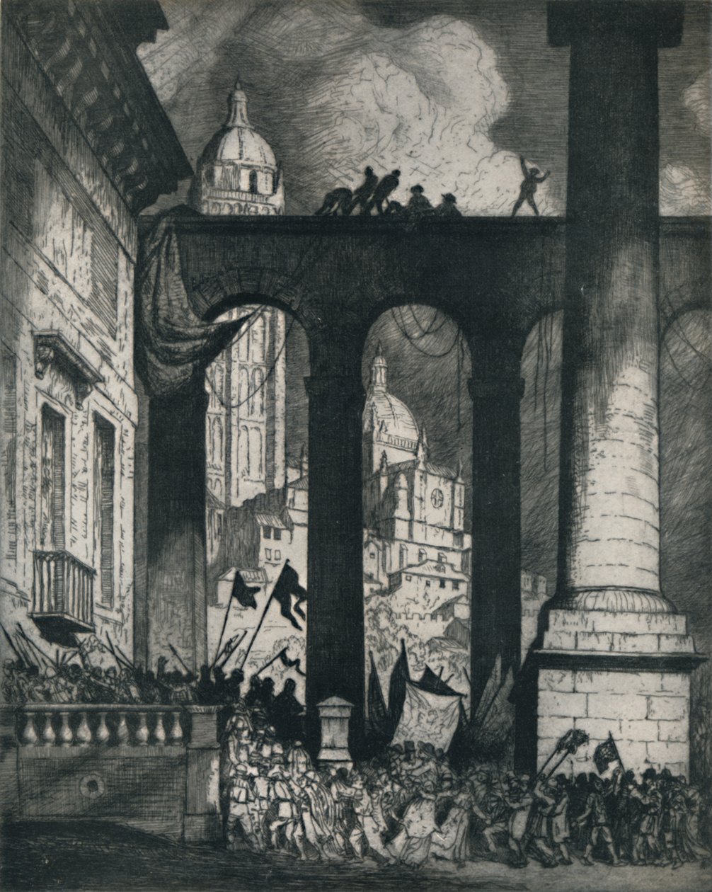 Az oszlopcsarnok, 1914, 1922. alkotó: William Strang