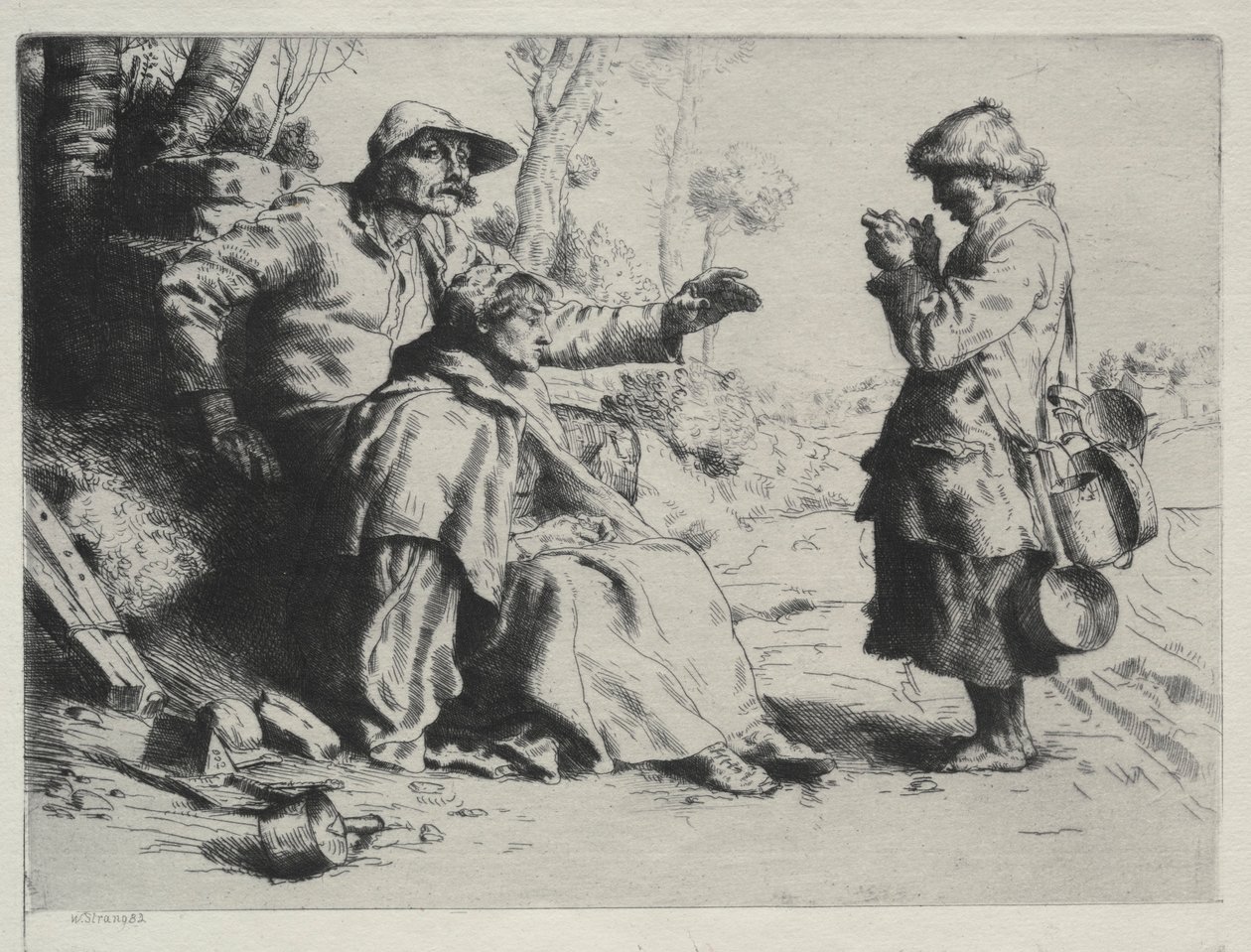 Tinkers, 1882. alkotó: William Strang