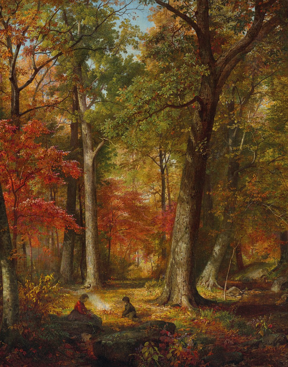 Őszi erdő alkotó: William Trost Richards