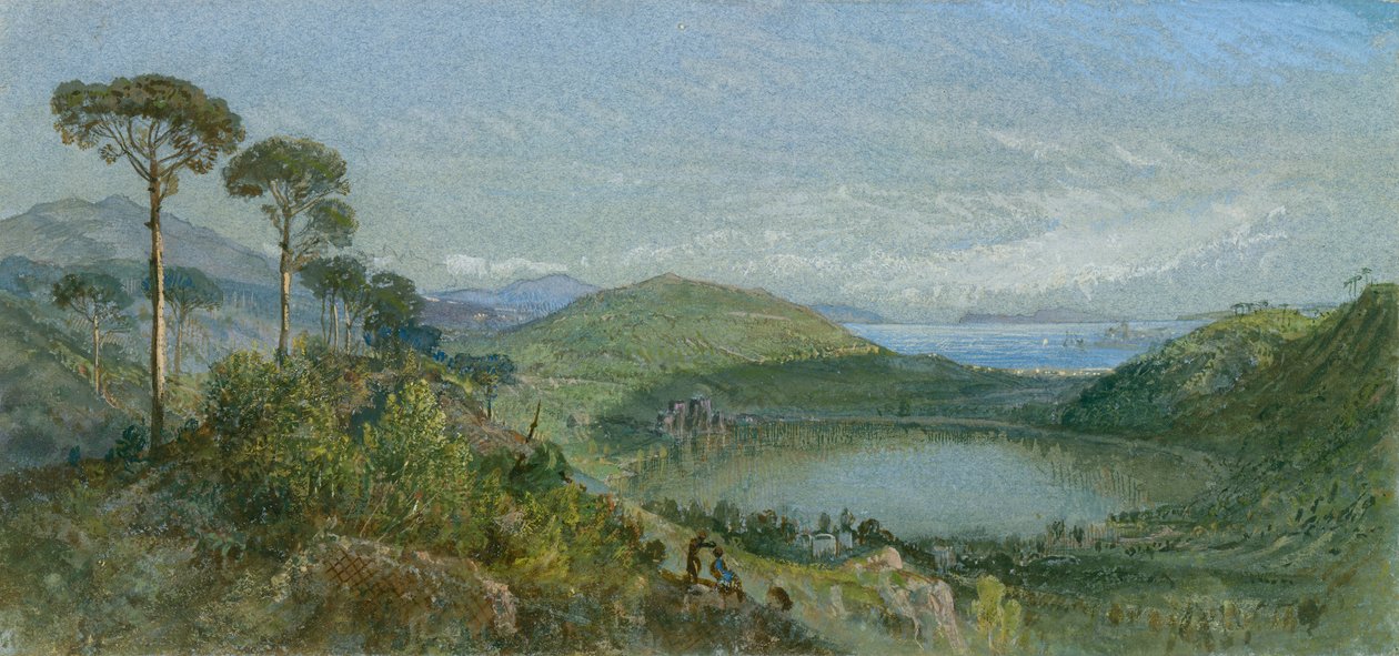 Avernus-tó, kb. 1867-70. alkotó: William Trost Richards