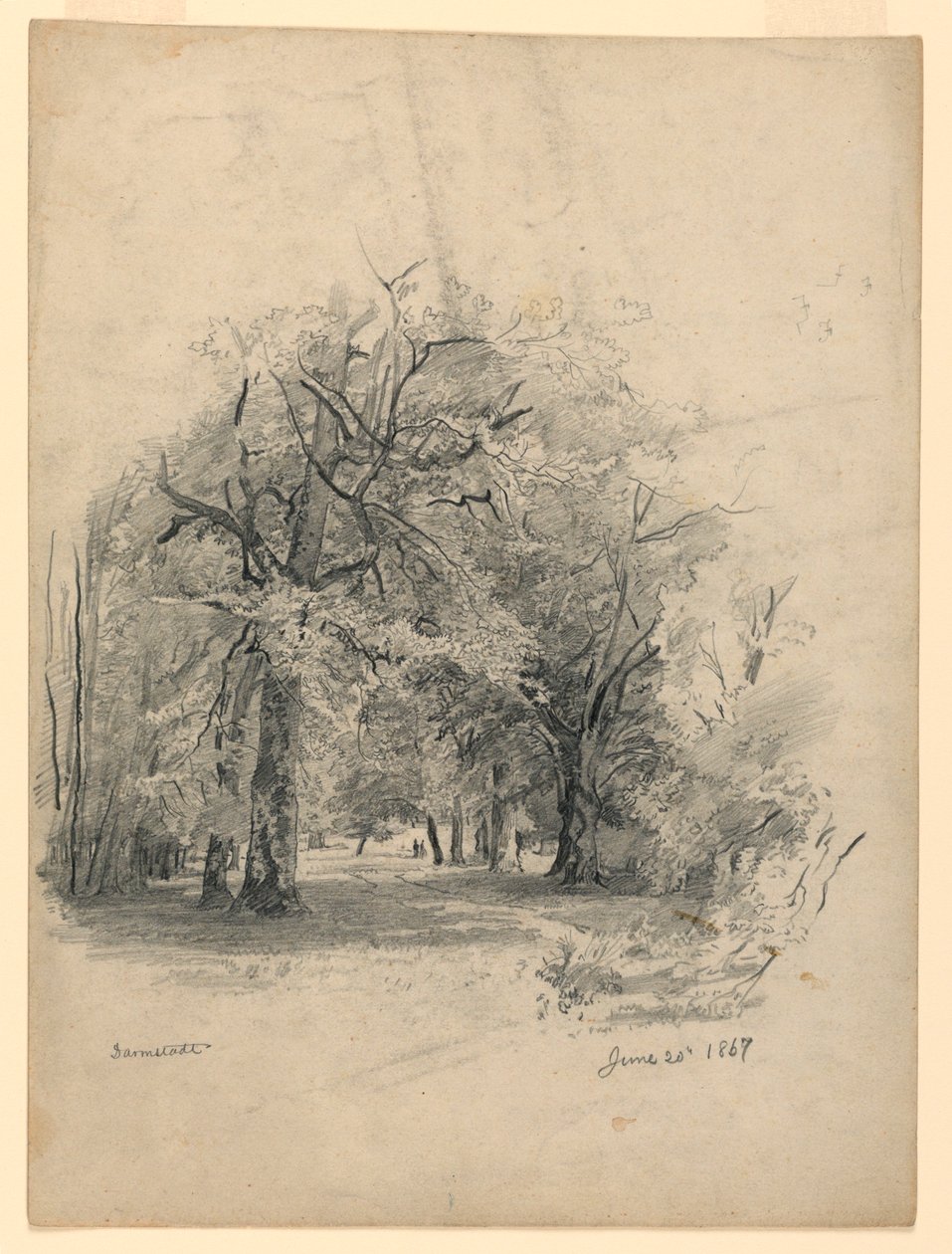 Tájkép, Darmstadt, Németország alkotó: William Trost Richards