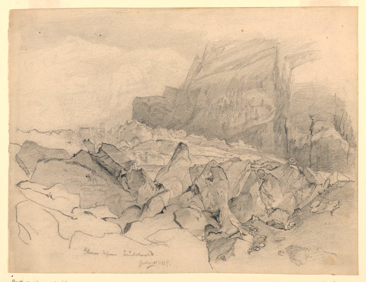 Táj, Grindelwald, Svájc alkotó: William Trost Richards