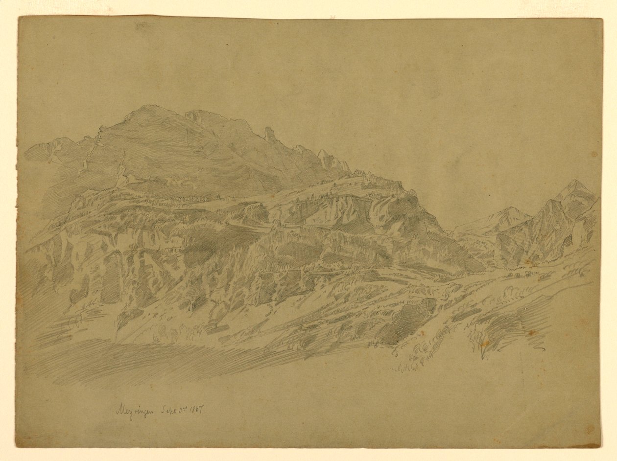 Táj, Meiringen, Svájc alkotó: William Trost Richards