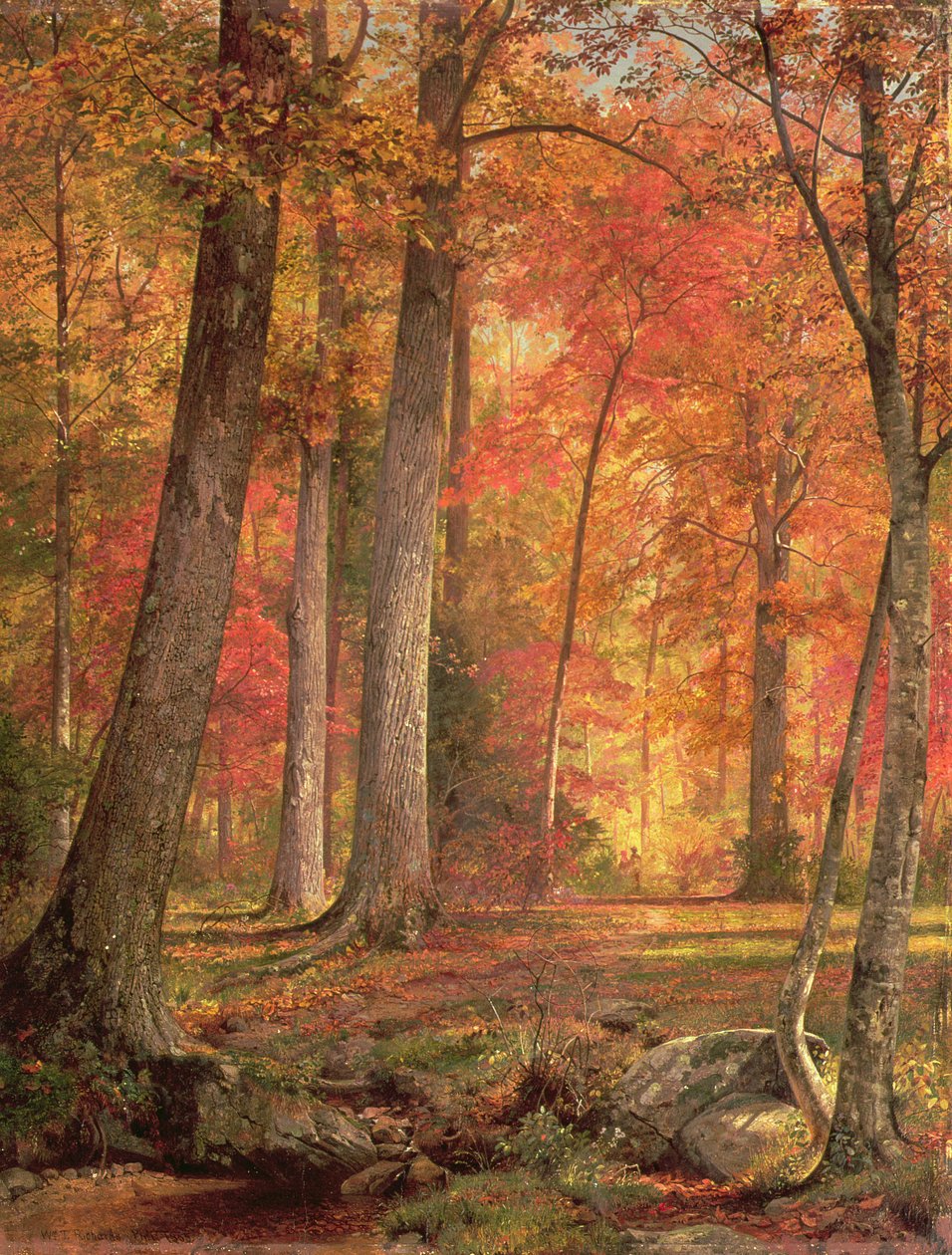 Ösvény az erdőben, 1865 alkotó: William Trost Richards