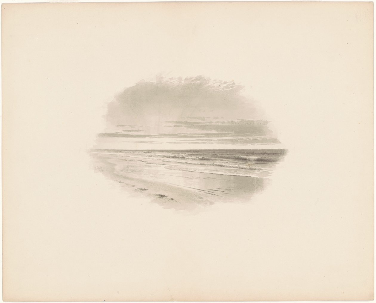 Tengeri tájkép alkotó: William Trost Richards
