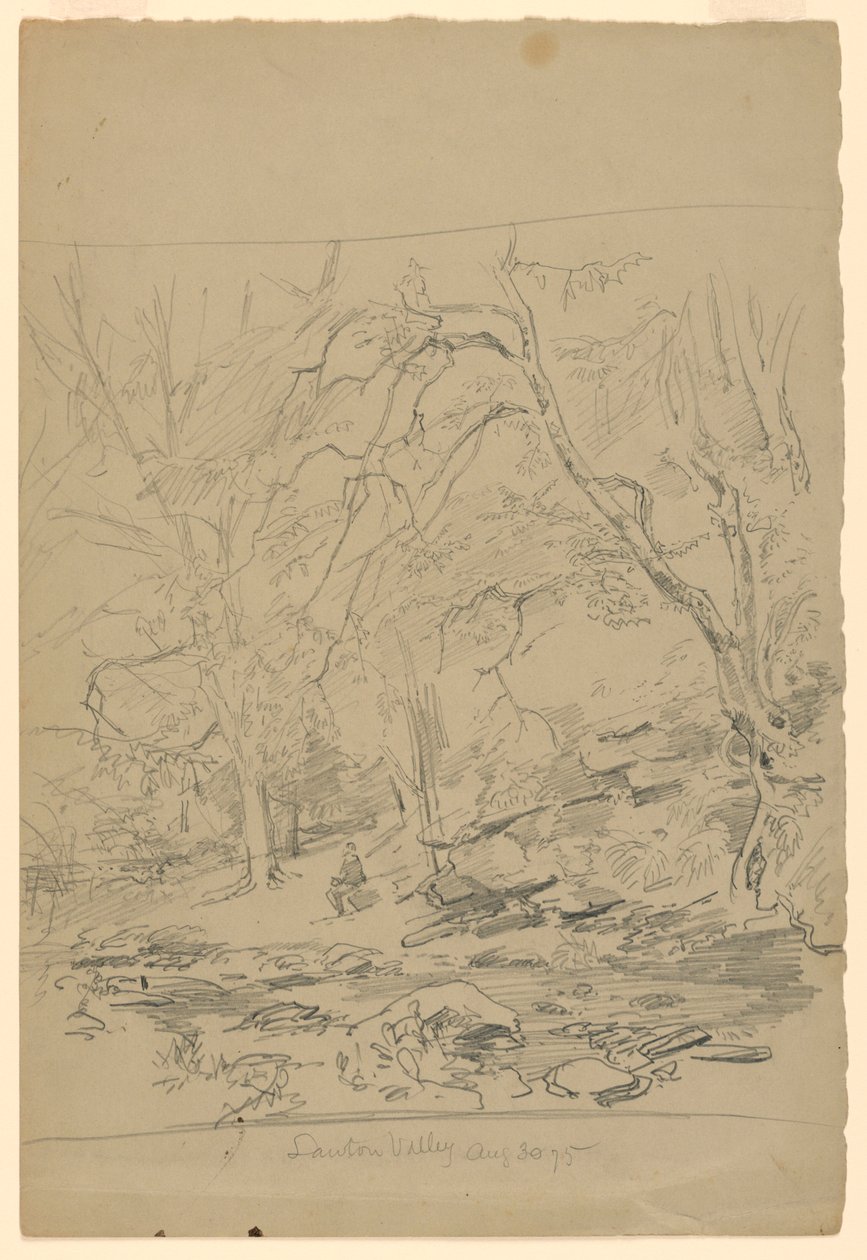Tájtanulmány, Lawton Valley, RI alkotó: William Trost Richards