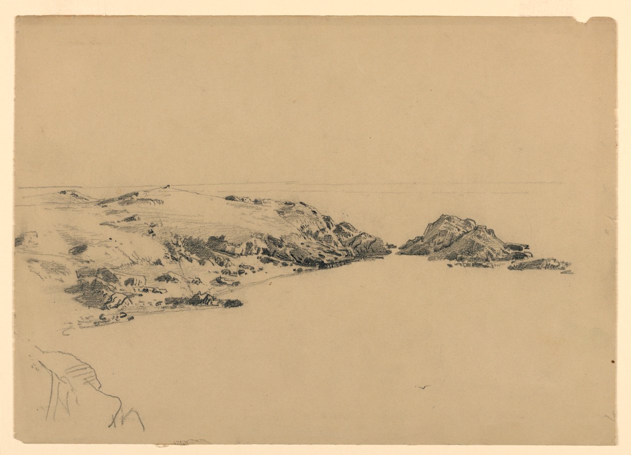 Tengerpart tanulmányozása, Rhode Island alkotó: William Trost Richards