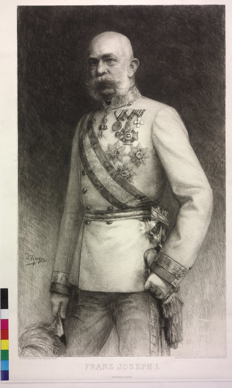 I. Ferenc József osztrák császár alkotó: William Unger