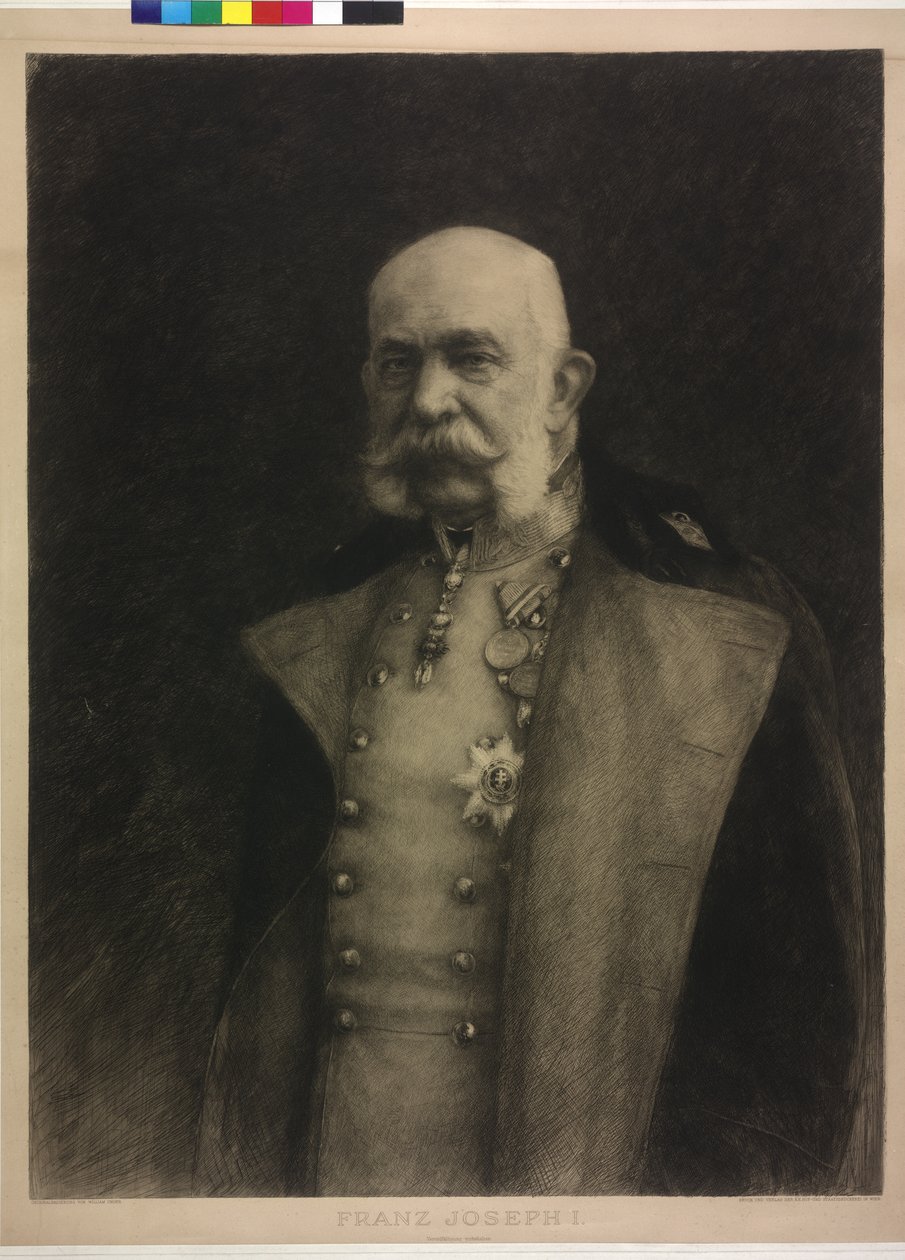 I. Ferenc József osztrák császár alkotó: William Unger