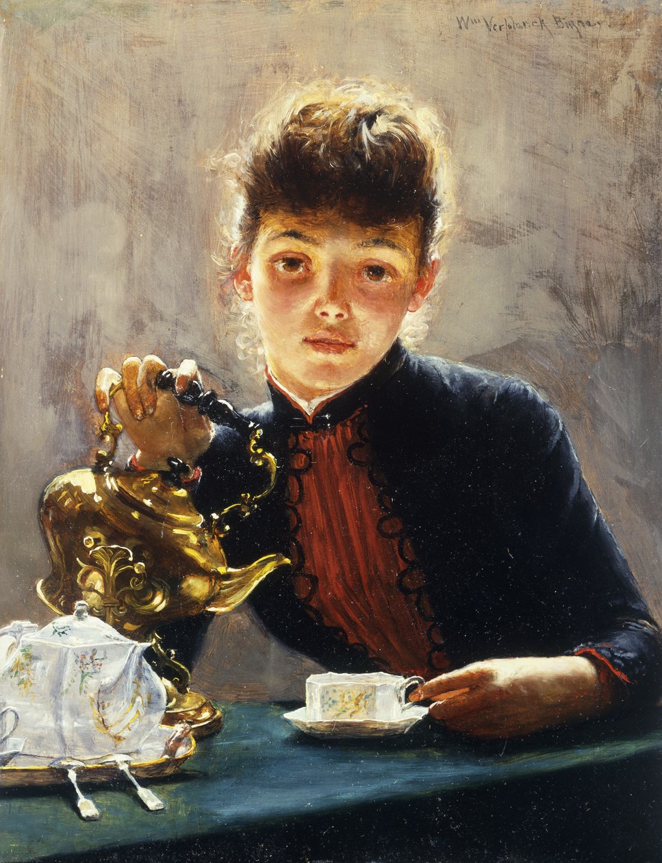Egy csésze tea, alkotó: William Verplanck Birney